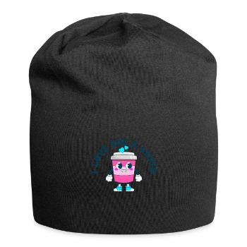 Ich liebe dich Eine Latte Pärchen Romanze - Jersey-Beanie - Schwarz - Vorne