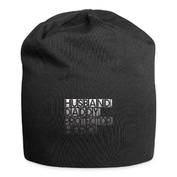 Mari Papa Protecteur Héros Fête des pères - Bonnet en jersey - noir - Devant