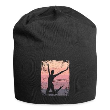 Gymnaste Gymnastique Rétro Rythmique Mature - Bonnet en jersey - noir - Devant