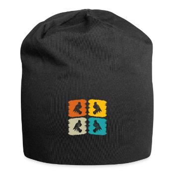 Falconry Bird Falcon Hunting Falconer - Jersey Beanie - black - Front