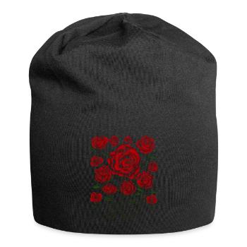 Garten Blumen Botaniker Rosen Geschenk Botanik - Jersey-Beanie - Schwarz - Vorne