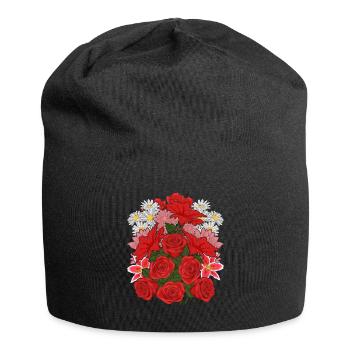 Natur Botaniker Gärtner Blumen Geschenk Botanik - Jersey-Beanie - Schwarz - Vorne