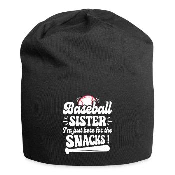 Humour Soeur Supporter Baseball - Bonnet en jersey - noir - Devant