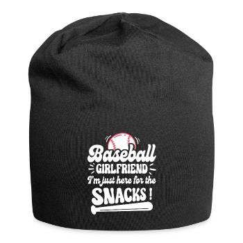 Humor Girlfriend Baseball Supporter - Jersey Beanie - black - Front