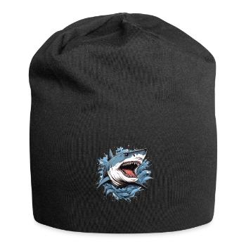 Shark Attack - Jersey Beanie - black - Front