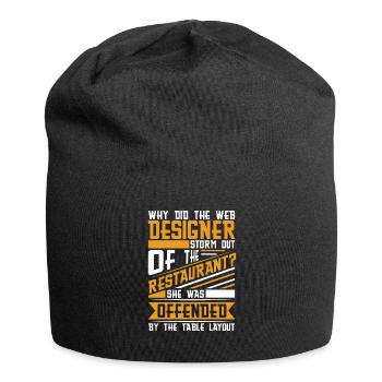 Développeur Web Développeur Web Drôle - Bonnet en jersey - noir - Devant