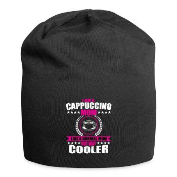 Cappuccino Mama Design - Bonnet en jersey - noir - Devant
