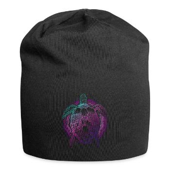 Ocean Animal Lover Gift Colorful Turtle - Jersey Beanie - black - Front