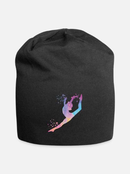 Gymnaste avec des clubs Gymnastique rythmique - Bonnet en jersey - noir