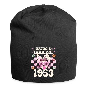 Rétro Cool Fille Née En 1953 70 Ans Anniversaire - Bonnet en jersey - noir - Devant
