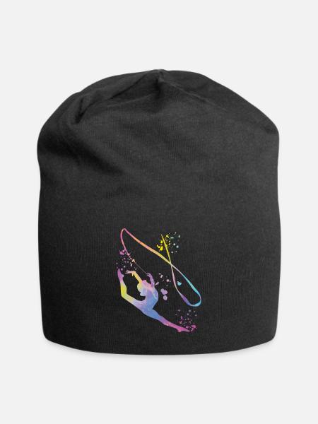 Gymnaste avec bande de gymnastique rythmique - Bonnet en jersey - noir