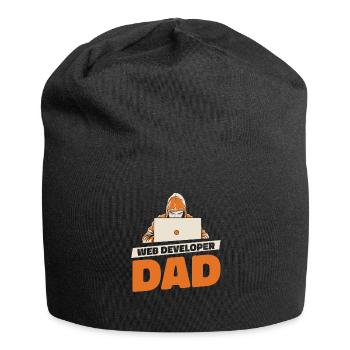 Web Developer Web Developer Father - Jersey Beanie - black - Front