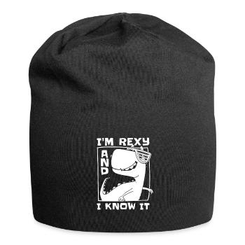 Dinosaure adulte dinosaure - Bonnet en jersey - noir - Devant