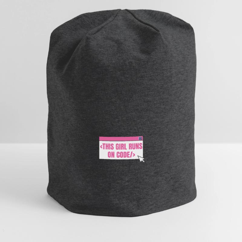 Developer Coder Programmer Girl Jersey Beanie