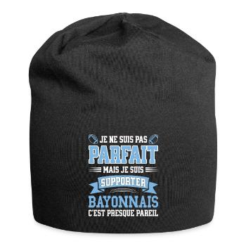 Homme Bayonnais Bayonne Rugbyman Rugby Humour - Bonnet en jersey - noir - Devant