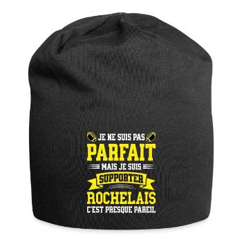 Homme Rochelais La Rochelle Rugbyman Rugby Humour - Bonnet en jersey - noir - Devant