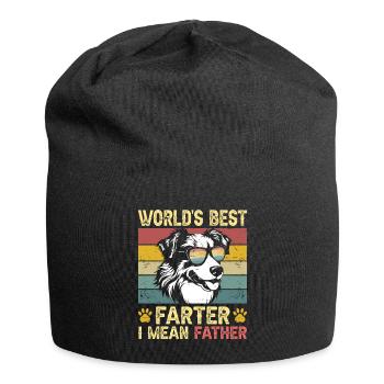 Vintage Humorous Daddy Dog Australian Shepherd - Jersey Beanie - black - Front