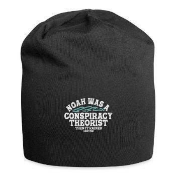 Noé était un théoricien du complot et il pleuvait - Bonnet en jersey - noir - Devant