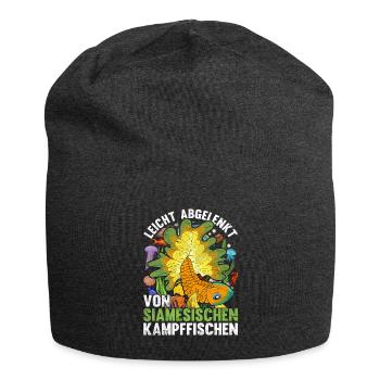 Leicht abgelenkt von Siamesischen Kampffischen - Jersey-Beanie - Anthrazit - Vorne