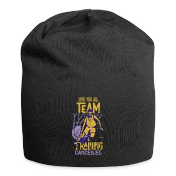 Je t’aime tout l’entraînement de l’équipe Basketball annulé - Bonnet en jersey - noir - Devant