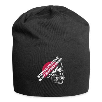 Staying Positive Is My Superpower - Jersey Beanie - black - Front