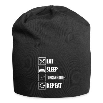 Turkish coffee - Jersey Beanie - black - Front