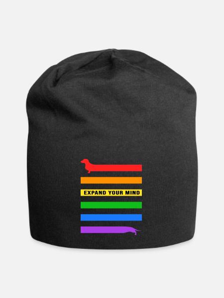 Teckel teckel étendre Teckel agrandir - Bonnet en jersey - noir