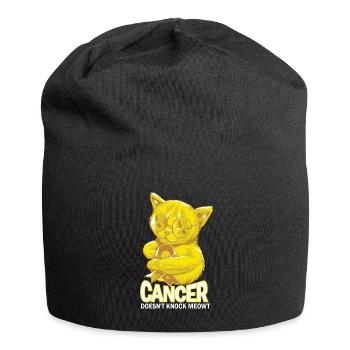 Cancer doesn't beat bladder cancer - Jersey Beanie - black - Front