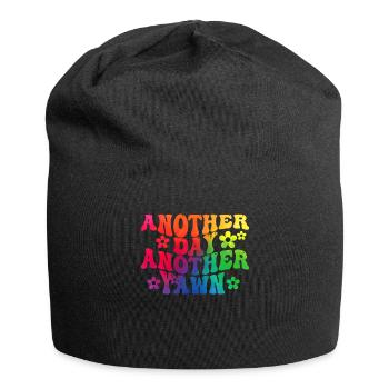 Un autre jour, un autre bâillement - Bonnet en jersey - noir - Devant