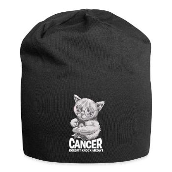 Cancer does not defeat brain cancer - Jersey Beanie - black - Front
