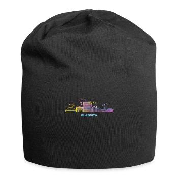 Glasgow Skyline Cityscape Glasgow - Bonnet en jersey - noir - Devant