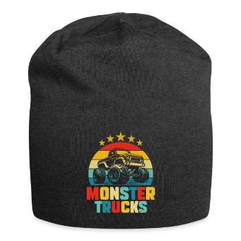 Voiture Monster Truck Anniversaire Garçon Homme - Bonnet en jersey - charbon - Devant