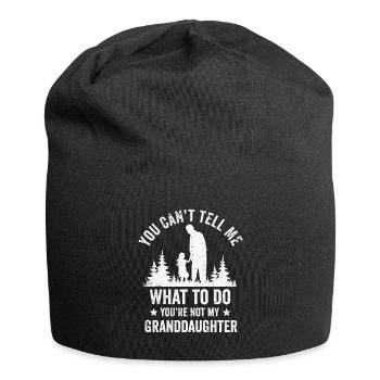 Nicht meine Enkelin - Jersey-Beanie - Schwarz - Vorne