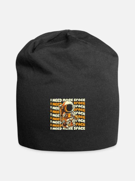 Astronaut Raumfahrer Kosmonaut Witzig - Jersey-Beanie - Schwarz