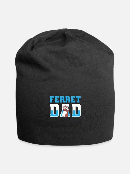 Frettchen Iltis Vater - Jersey-Beanie - Schwarz