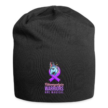 Fibromyalgie Rhumatisme Guerriers - Bonnet en jersey - noir - Devant