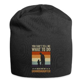 Nicht meine Enkelin - Jersey-Beanie - Schwarz - Vorne