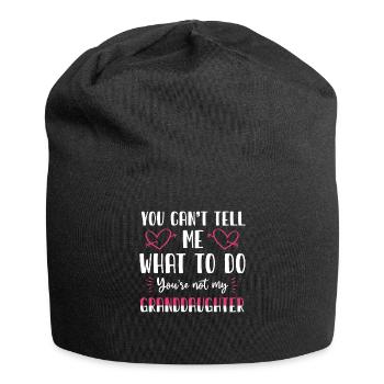 Nicht meine Enkelin - Jersey-Beanie - Schwarz - Vorne