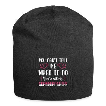 Not My Granddaughter - Jersey Beanie - charcoal grey - Front
