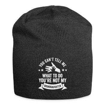 Not My Granddaughter - Jersey Beanie - charcoal grey - Front