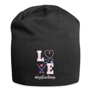 Tenue pour infirmière autorisée - Bonnet en jersey - noir - Devant