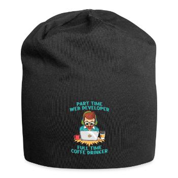 Développeur Web Café du développeur Web - Bonnet en jersey - noir - Devant