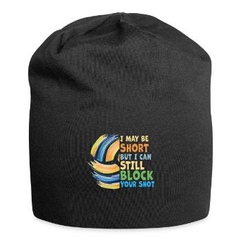 I Can Block Your Shot Beach Volleyball - Jersey Beanie - black - Front