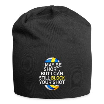 Je peux bloquer votre tir Volleyball de plage - Bonnet en jersey - noir - Devant