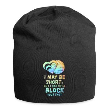 I Can Block Your Shot Beach Volleyball - Jersey Beanie - black - Front