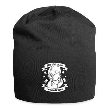 Notruf Leitstelle Einsatzzentrale - Jersey-Beanie - Schwarz - Vorne