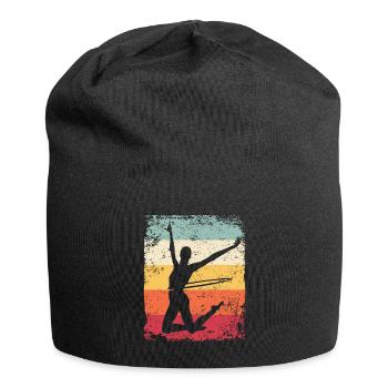 Gymnaste Gymnastique Rétro Rythmique Mature - Bonnet en jersey - noir - Devant
