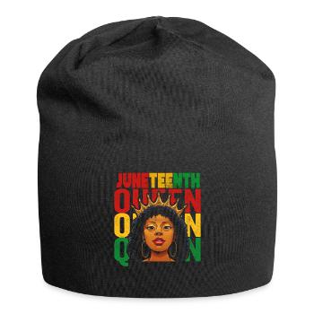 Juneteenth 1865 Remembering My Ancestors - Jersey Beanie - black - Front