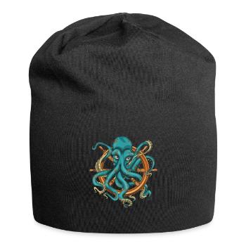 Ocean Animal Octopus Sea Animal Gift Octopus - Jersey Beanie - black - Front