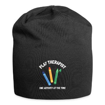 Thérapeute du jeu - Thérapeute en récréothérapie RT - Bonnet en jersey - noir - Devant